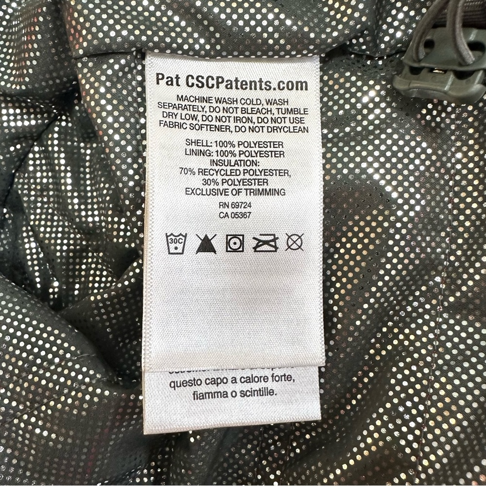 Columbia Omni-heat lightweight packable red puffer jacket, size small - Picture 15 of 16
